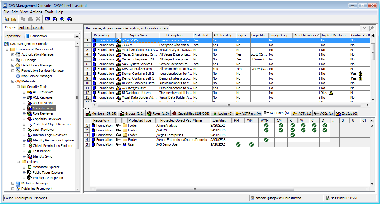 Metacoda Security Plug-ins: Group Reviewer (ACE Participation Tab)
