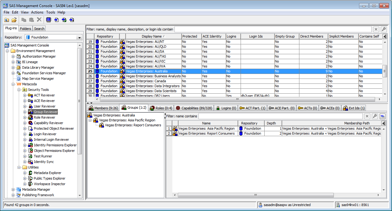 Metacoda Security Plug-ins: Group Reviewer (Groups Tab)