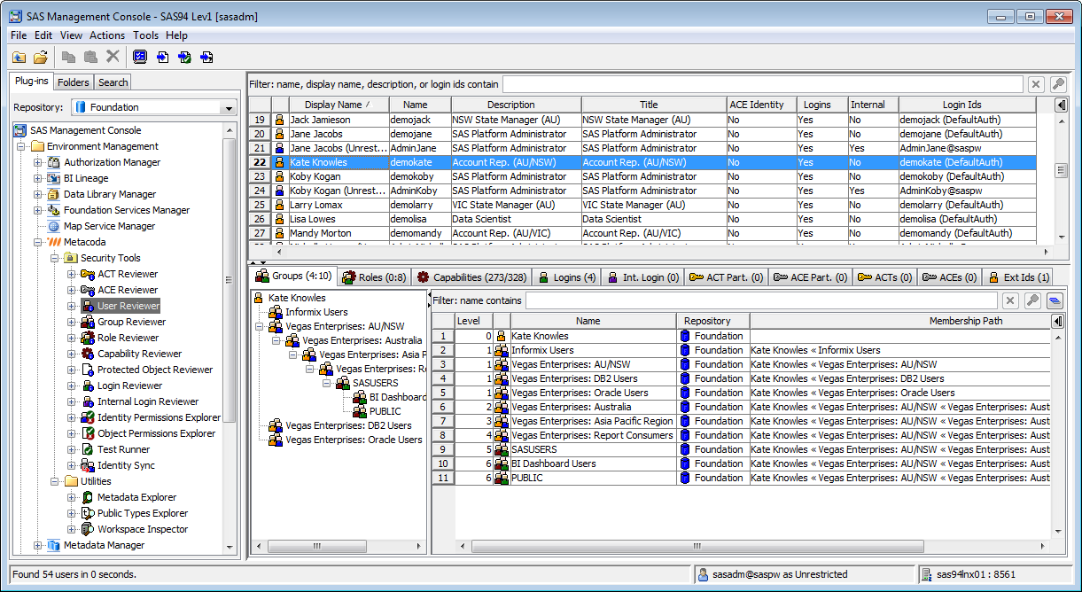 Metacoda Security Plug-ins: User Reviewer (Groups Tab)