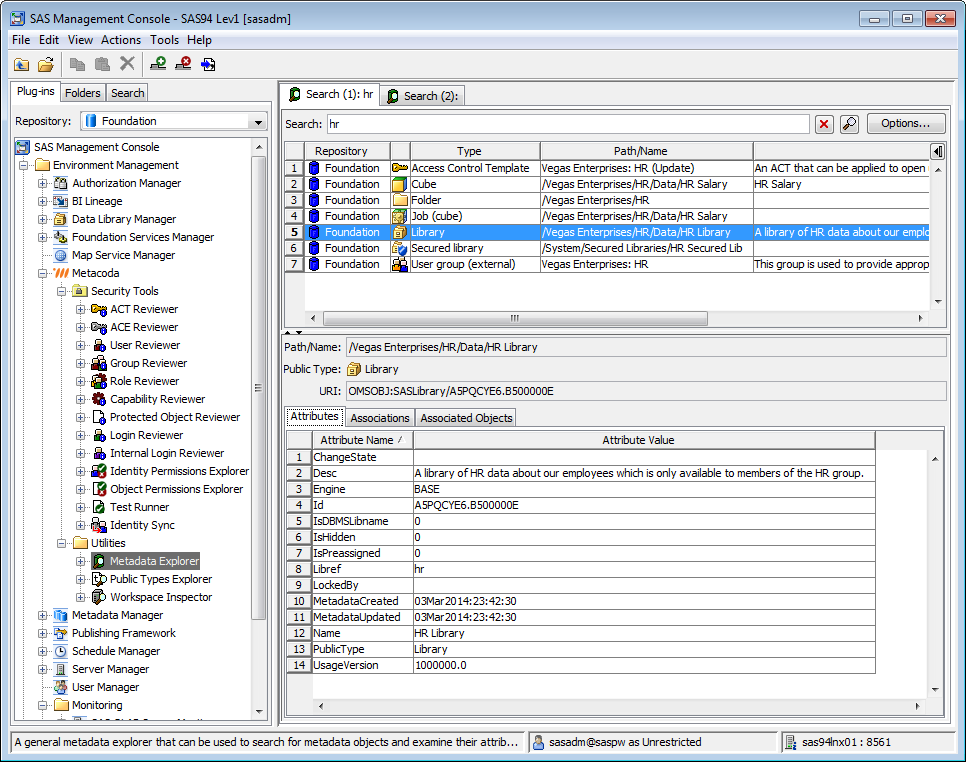 Metacoda Utility Plug-ins: Metadata Explorer (Attributes Tab)