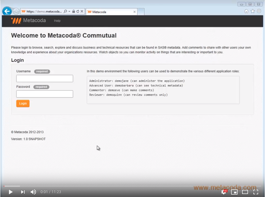 Metacoda Commutual YouTube video