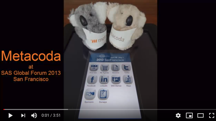 Metacoda Koalas at SASGF 2013 YouTube video