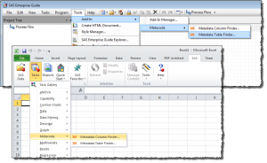 Metacoda Custom Tasks in SAS Enterprise Guide and the SAS Add-In for Microsoft Office