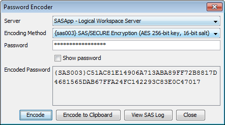 Password Encoder Dialog