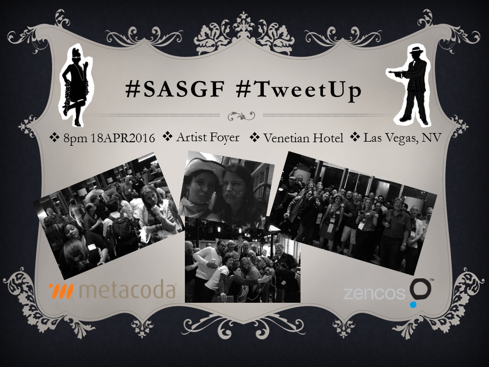 SASGF TweetUp 2016 group gangster poster