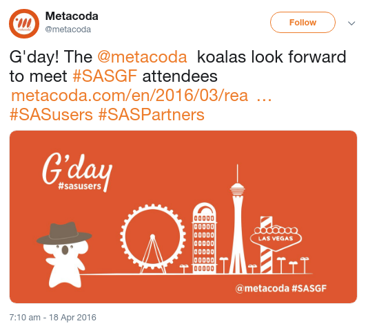 Metacoda tweet