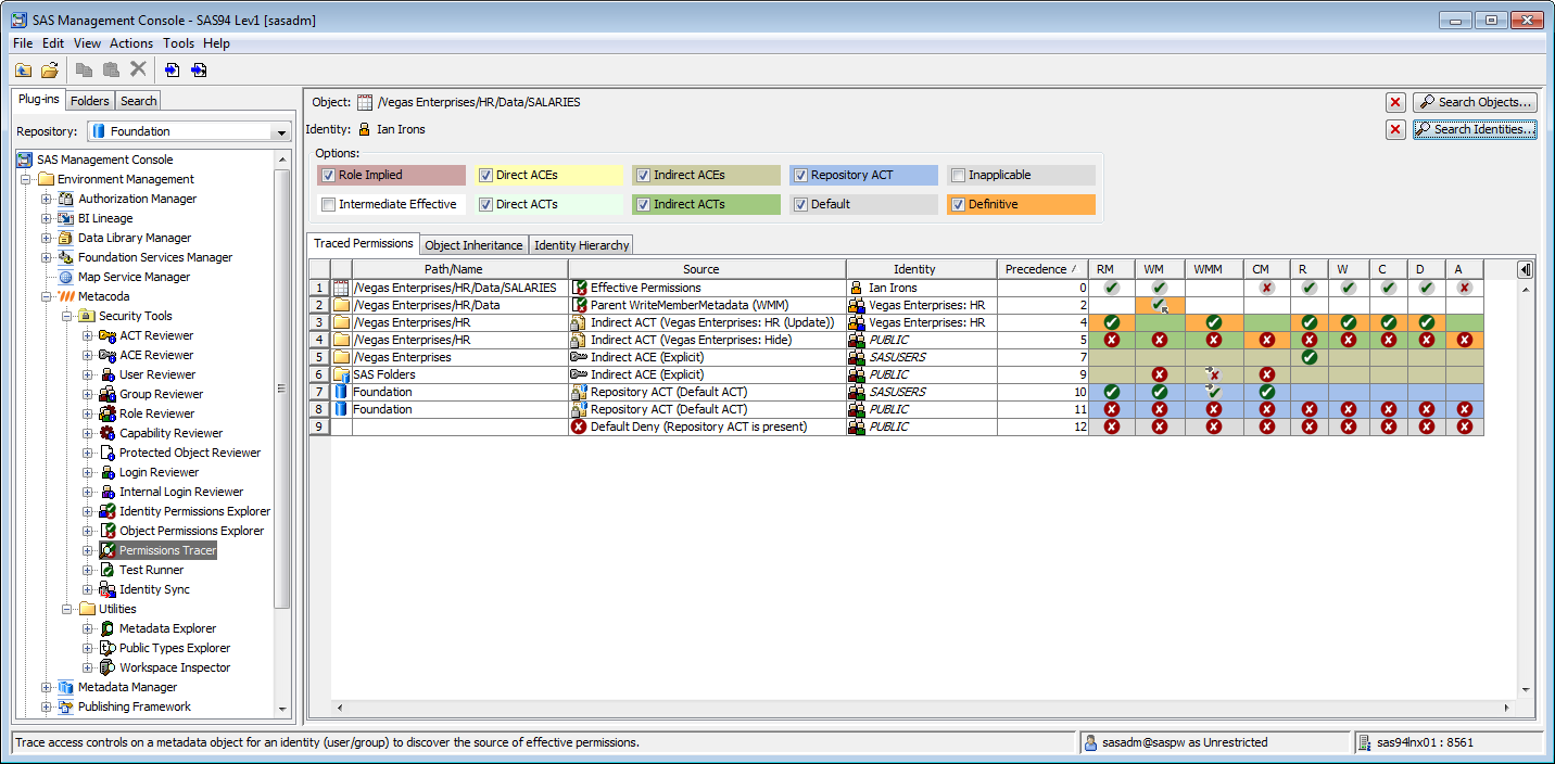 Permissions Tracer Plug-in