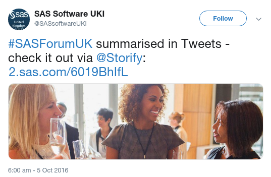 SAS Forum UK storify