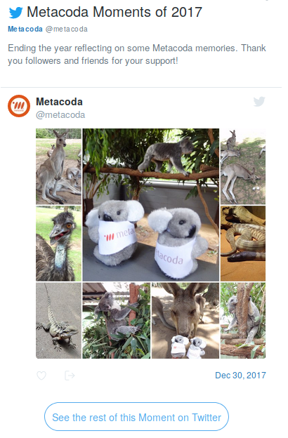 Metacoda Twitter Moment