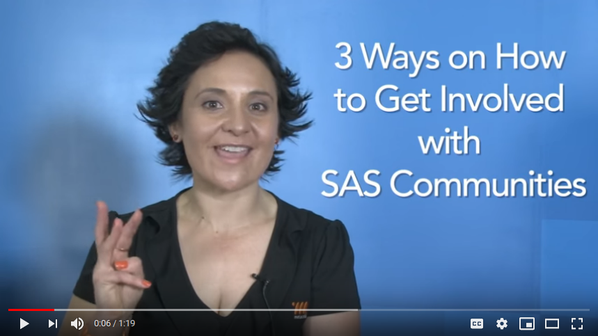 3 Ways to get involved with SAS Communities