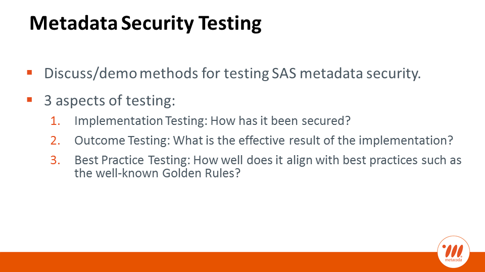 Metacoda - Metadata Security Testing