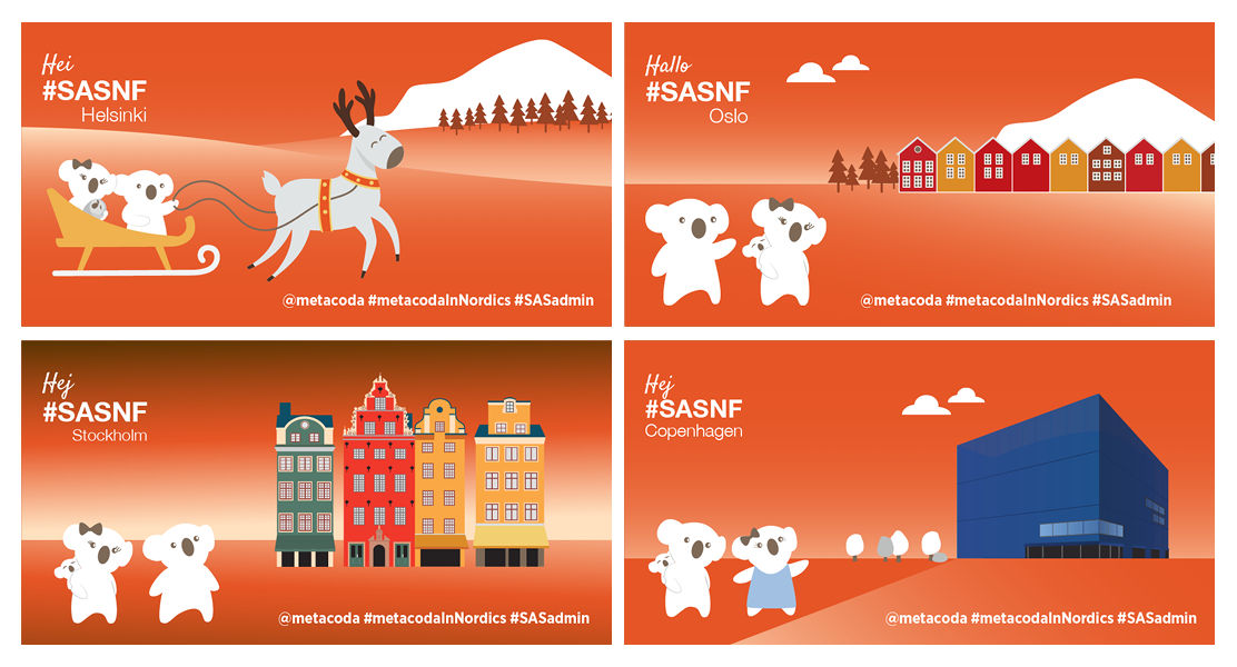Metacoda-SAS Nordic Forums 2019 collage