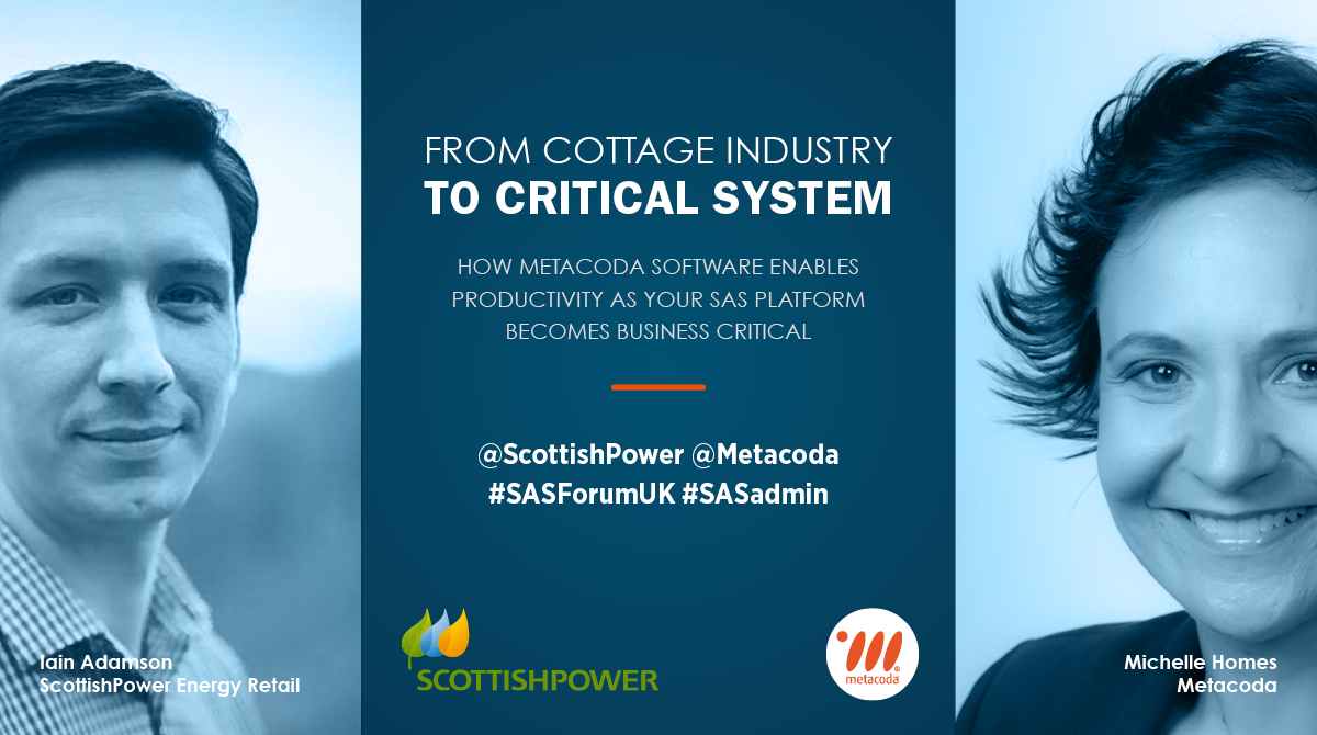 ScottishPower and Metacoda present at SAS Forum UK 2019