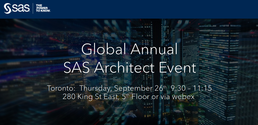 SAS Architecture Event