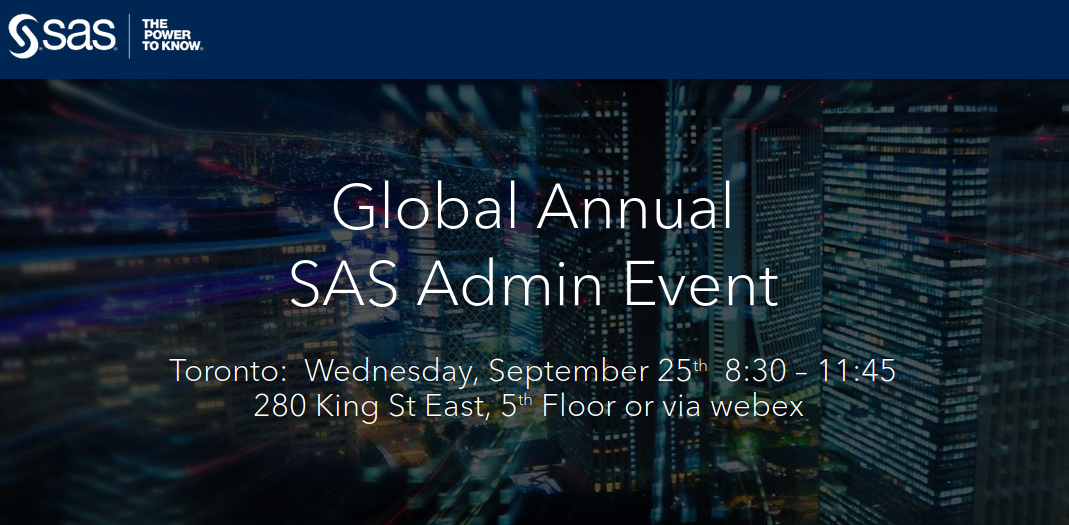 SAS Admin Event