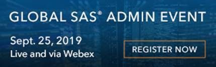 Global Annual SAS Admin Event