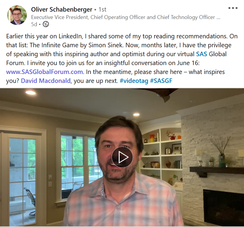 Oliver Schabenberger videotag SASGF