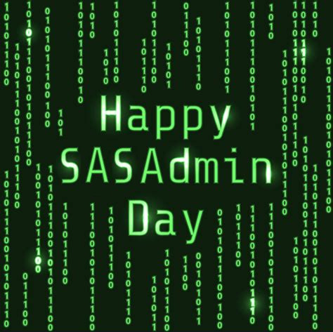 Happy SASAdminDay