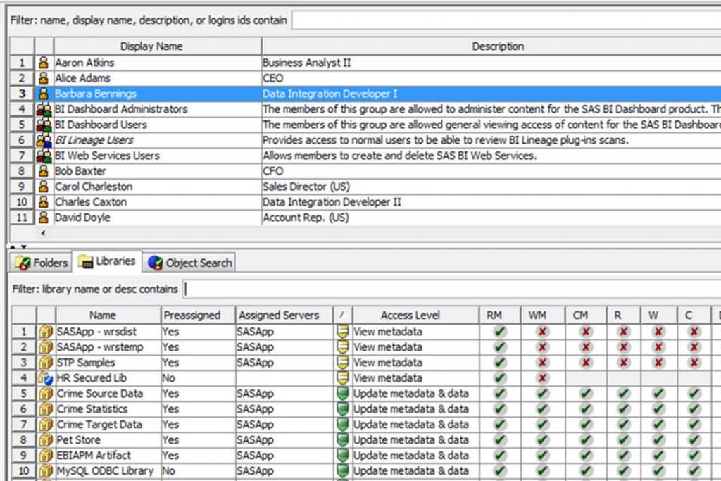 Screenshot of Identity Permissions Explorer